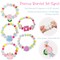 Wrapables Girls Princess Dress-Up Beaded Bracelet Jewelry for Party Favors, Goodie Bags, Birthday Parties (Set of 5), Best Buddies